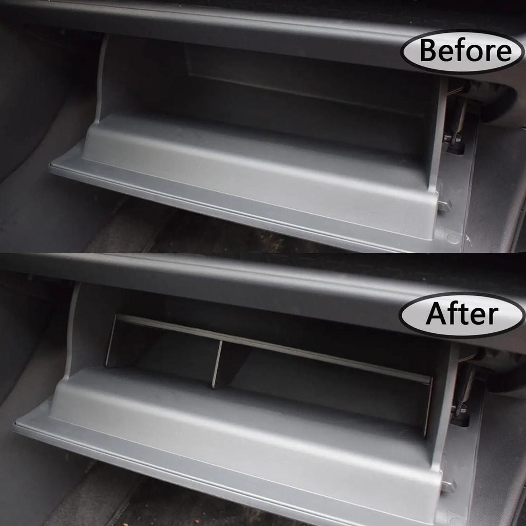 For RAV4 2024 2023 2022 2021 2020 2019 Glove Box Organizer Compatible Insert Glove Compartment Dividers Car Interior Accessories