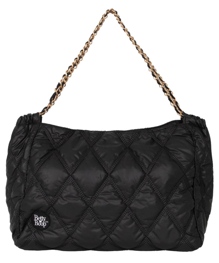 Cnvs Betty Boop Quilted Chain Shoulder Bag_Black