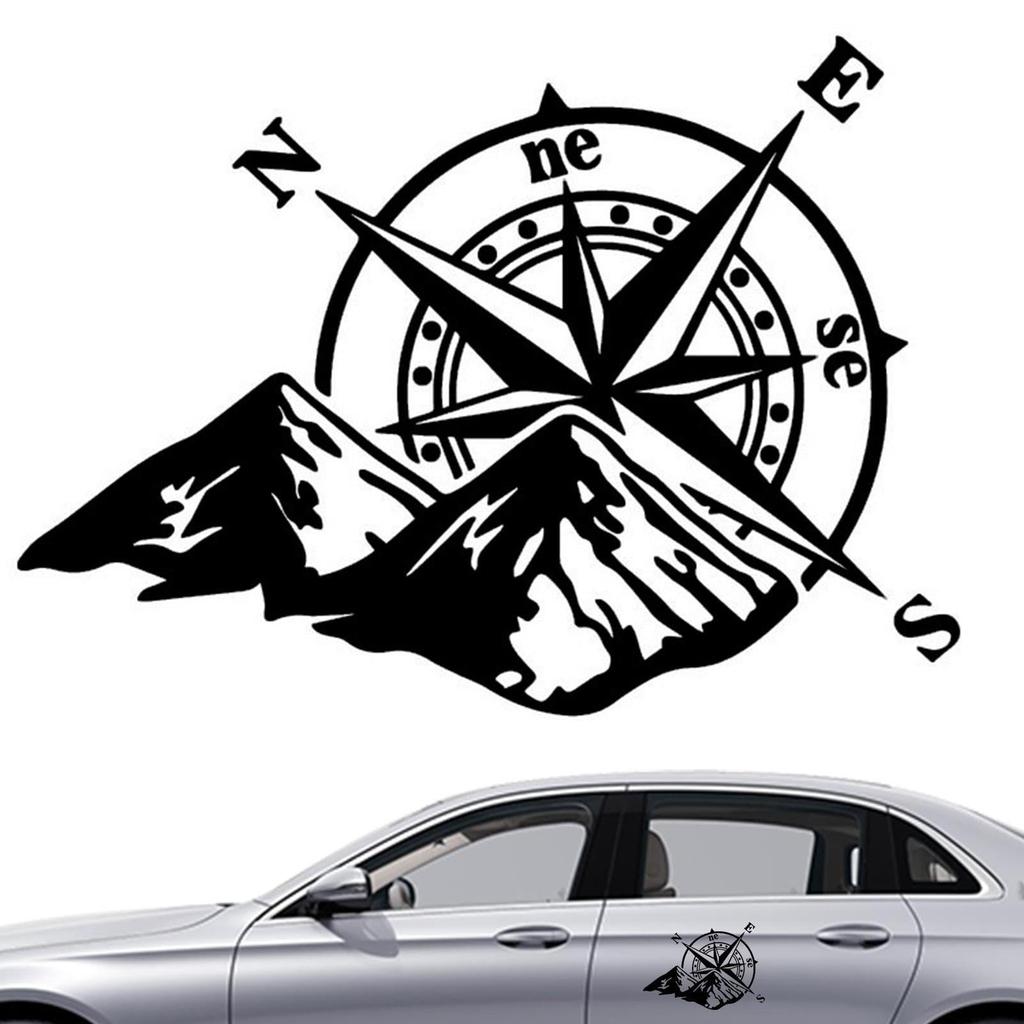 Reflective Car Sticker,Car Exterior Decoration Car Sticker Reflective Decal Car Accessories | Mountain Compass