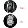 MICROCK Bling Engine Start Stop Ignition Button Cover for BMW 2 3 3GT 4 5 6 7 X1 X2 X3 X4 X5 X6 X6M M2 M3 M4 M5 M6 Series, Rhinestone Crystal
