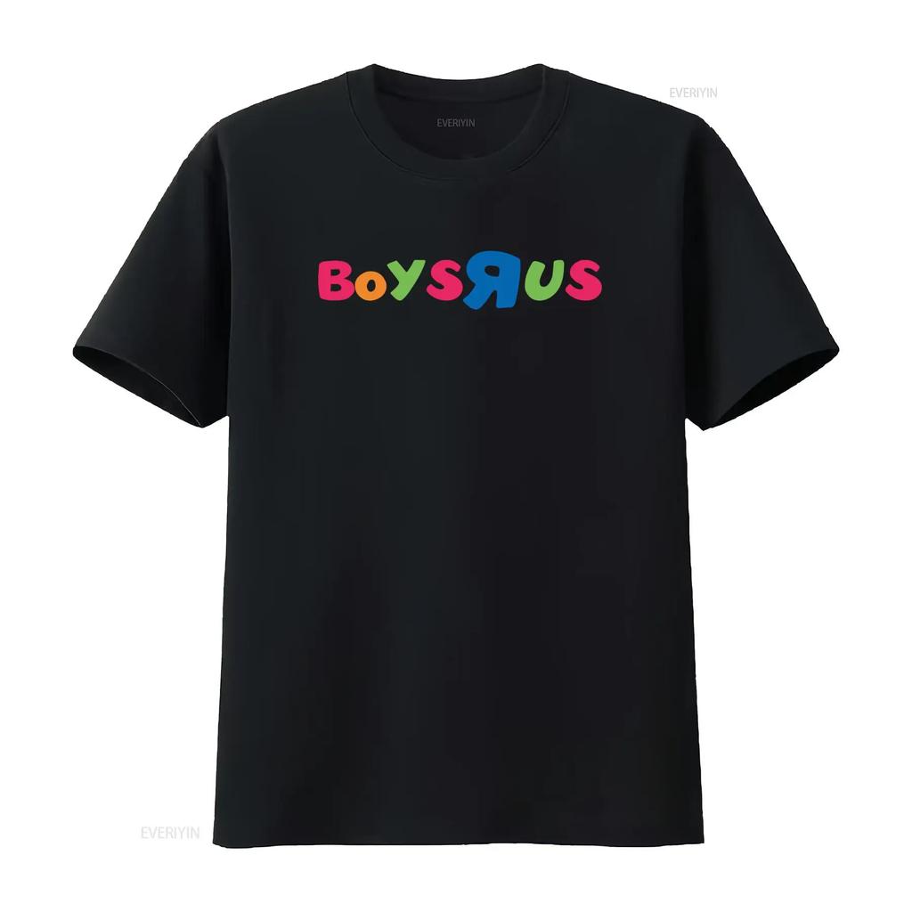 Boys R Us Colorful Print T Shirt for Kids Fashionable and Comfortable vintage Washed Casual streetwear homme