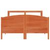 Solid Wood Bed without Mattress Wax Brown 140 x 200 cm Pine Wood