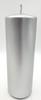Metallic Silver Cylinder Candle 70/200mm | L2 W70200MET