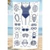 Coastal Doodle Essentials Beach Towel, Large Microfiber Sand Free Quick Dry Towel for Outdoor Travel Beach Towel Bath Towel