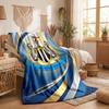 Coperta in Flanella con Stampa del Newcastle United Calcio Morbida Calda Coperta da Divano Letto per Casa Ufficio Camera da Letto