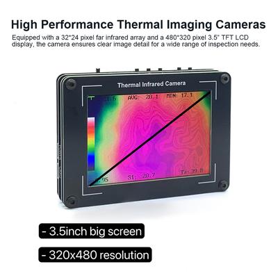 3.5 Inch Thermal Imaging Camera -40-450℃ Measurement 32x24 Pixel Thermal Camera for Inspection Electrical/Mechanical Building
