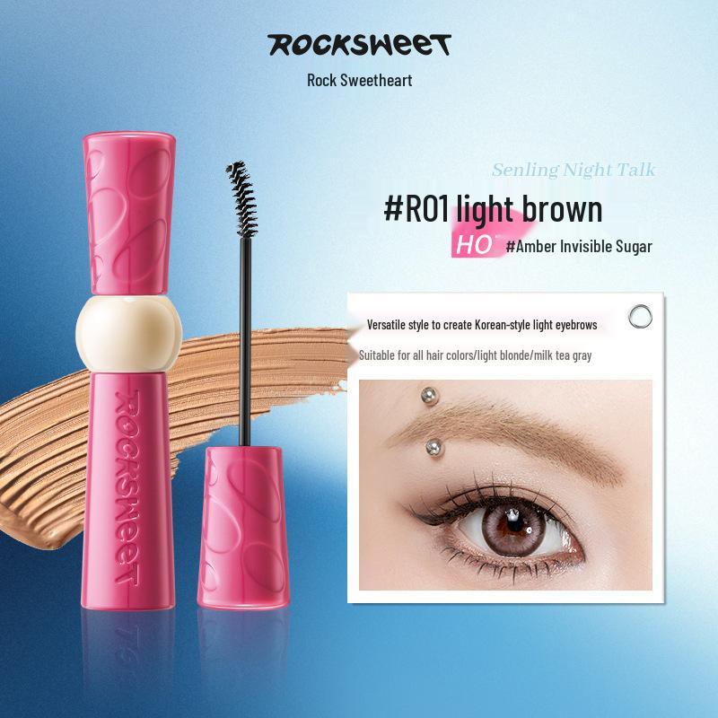 ROCK SWEET Waldgeist Getönte Augenbrauenmascara, Langanhaltend (Rosa Tube) 4.5g