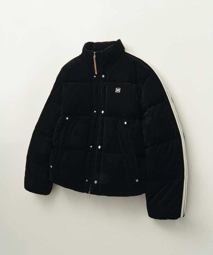 Satur Lorton Corduroy Duck Down Padded Jacket Black