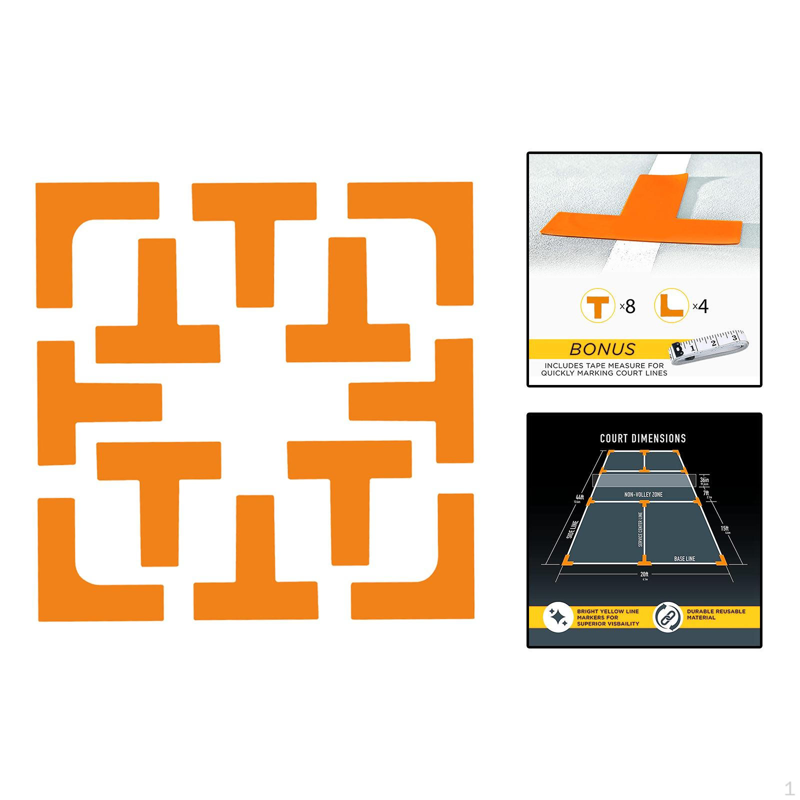 

Pickleball Court Line Marker Kit for Outdoor Sports