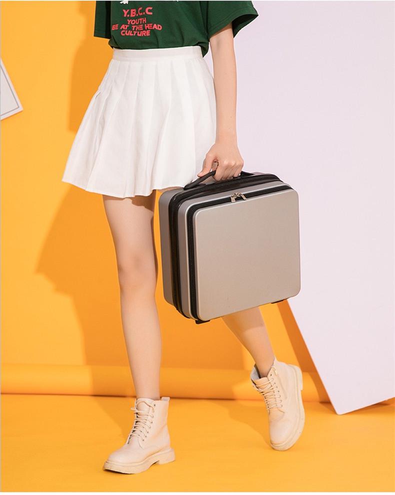 Benqian 16" Business Hand-Carry Suitcase with Multifunctional Storage and Lock