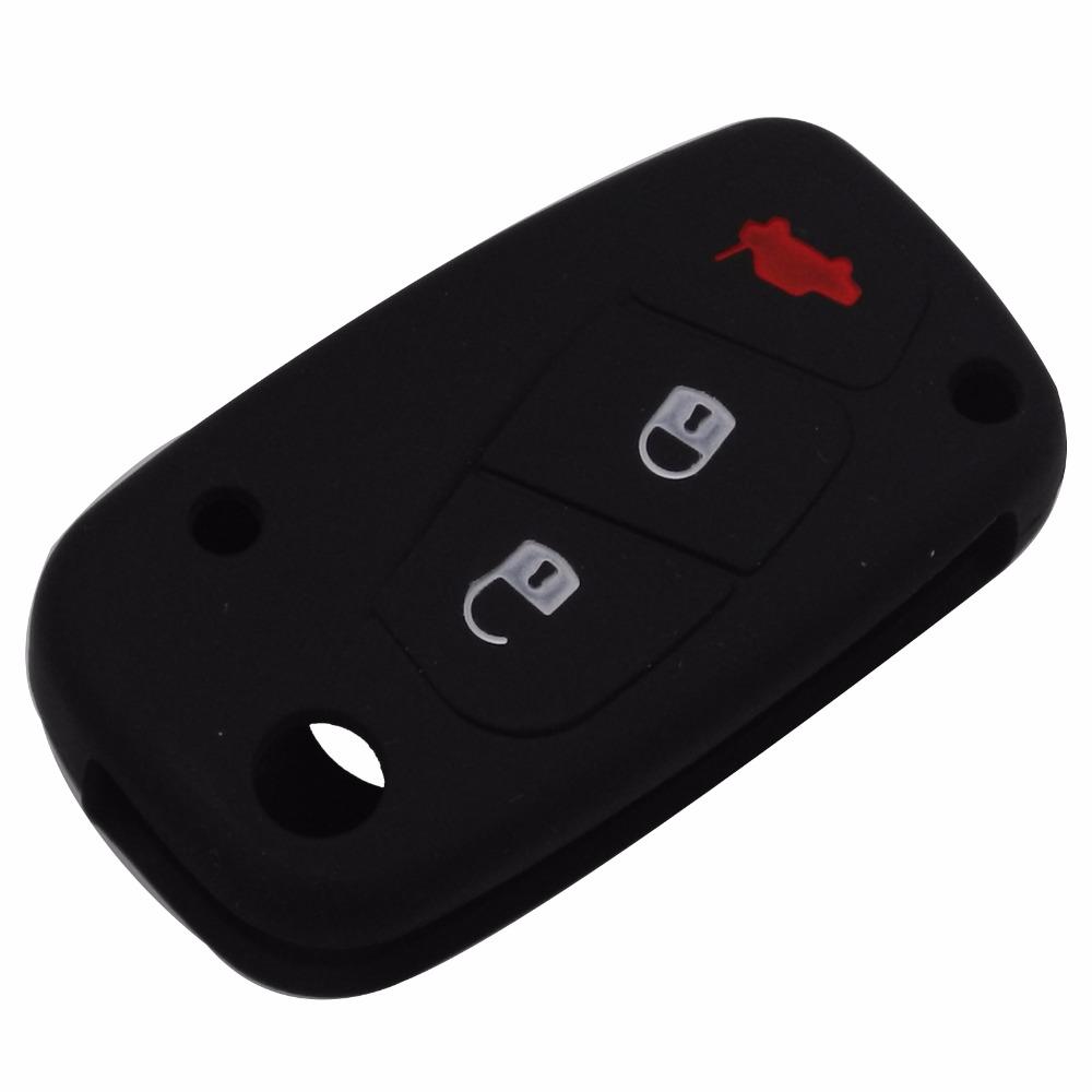 Jingyuqin 3 Buttons Silicone Car Key Case Cover For FIAT /Panda /Stilo /Punto /Doblo /Grande /Bravo 500 Ducato /Minibus