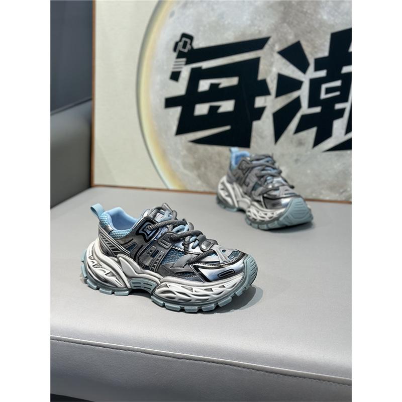 Summer New Low-top Mesh Breathable and Comfortable Casual Thick-soled Lace-up Dad Shoes Dl