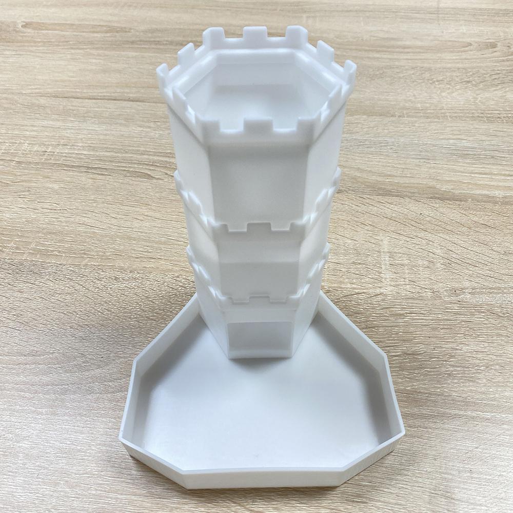Bricks Castle Dice Tower D&D Dice Rolling Tray Tower - Perfect for D&D Game RPG and Tabletop Gaming Best Gift