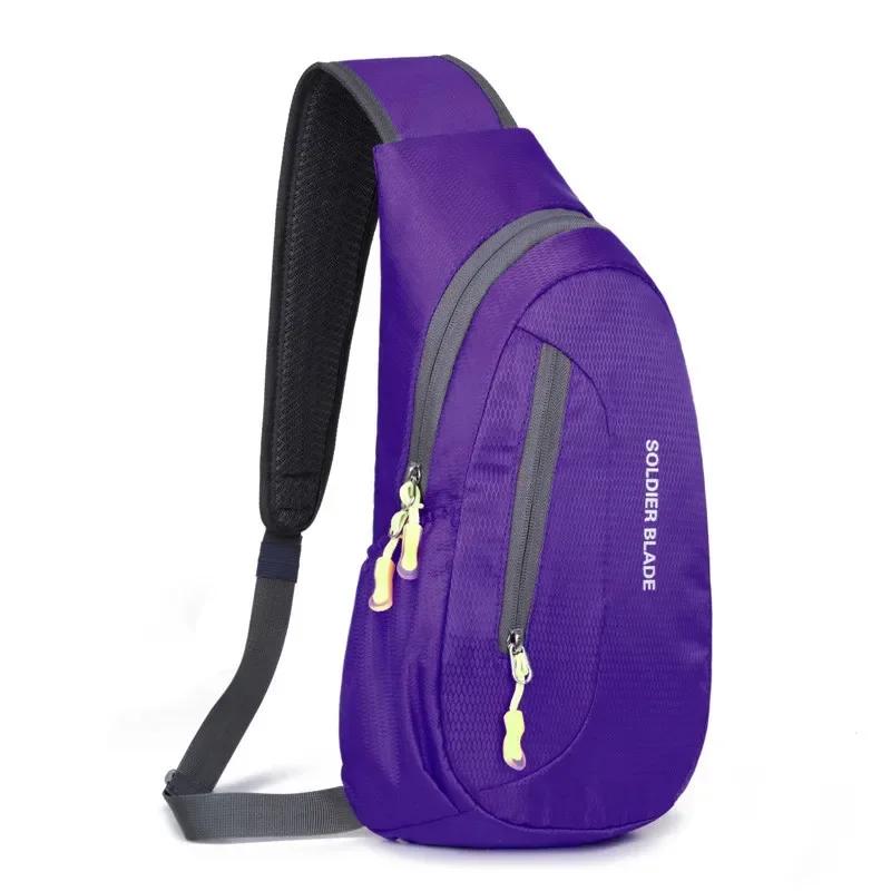 Outdoor Sports Chest Bag Unisex Waterproof Single Shoulder Backpack Cycling Hiking Fitness Multi-Functional Crossbody Pack