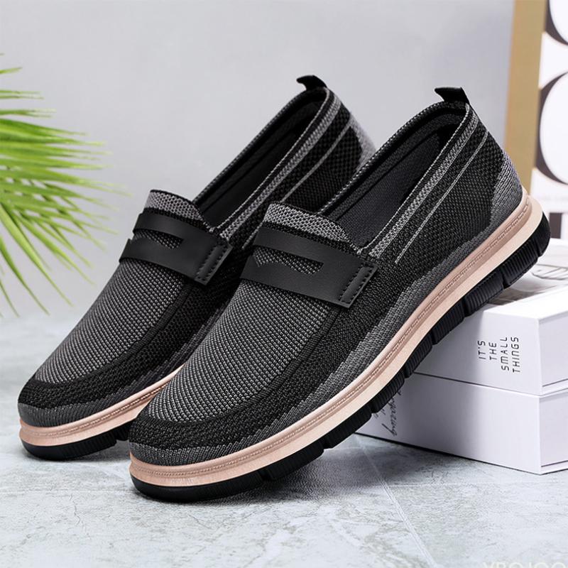 

Fashion Trendy Design Sense Men s Shoes Spring New British Style Casual Versatile Single Shoes Daily Breathable Zapatos Hombre Sneakers 44 чёрный