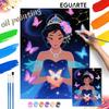 Princess Butterfly Oil Painting Hand Painting Coloring Painting Handmade Diy Home Decoration Gift