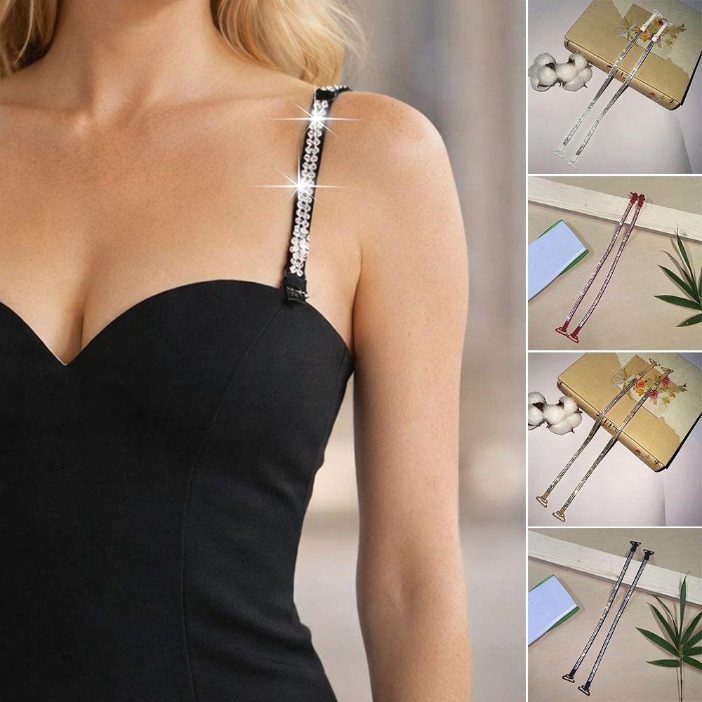 1Pair Anti-slip Lingerie Strap Adjustable Underwear Shoulder Belts  Wedding Party Dress
