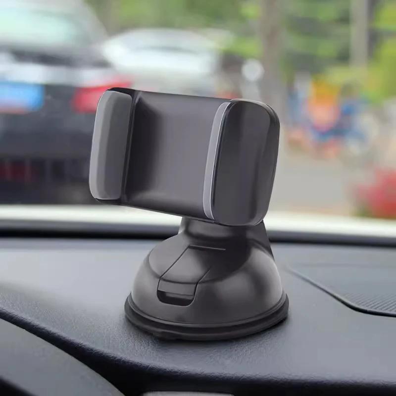 Car Phone Holder with Suction Cup – Mounts On Windshield/Dashboard (Fits iPhone 16/15 Pro Max, Samsung, Xiaomi & All Phones)