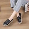 Huge Comfortable Single Shoes Women's 2025 Thick-soled Soft-soled Casual Shoes Non-slip Waterproof Work Shoes Breathable Doudou Shoes Non-slip