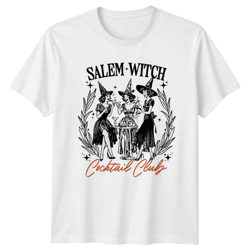 Salem Witch Cocktail Club Witches Halloween Unisexs Unisexs Graphic Tee a S