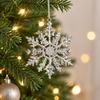 3Pcs/set Exquisite Snowflakes Pendants DIY Xmas Tree Ornaments Christmas Snowflakes Home Decor
