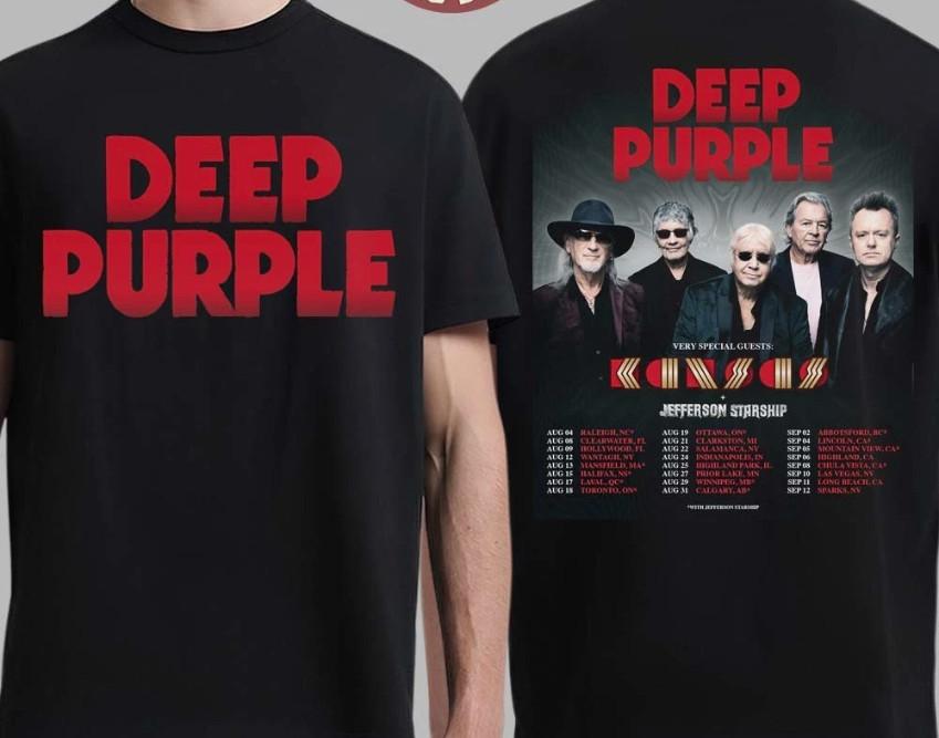 Deep Purple Summer North America Tour 2026 Schedule Dates T-Shirt XXL