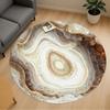 1pc Geode Shell Round Chair Mat Area Rug - Non-Slip, Floor Mat for Office, Bedroom, and Indoor Decor C1118136