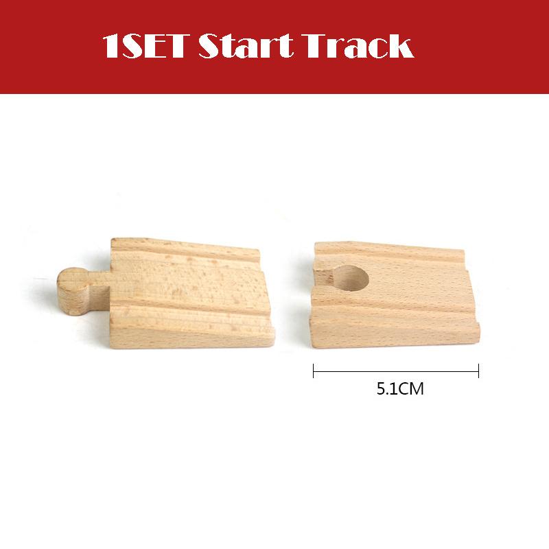 All Kinds Wooden Track Railway Toys Beech Wooden Train Track Accessories Fit for Brand Tracks Educational Toys for Children