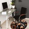 1pc Office Carpet Chair Mats Dachshunds In Floral Garden Perfect for Decorating Office Chairss, Or Bedrooms.YDT507
