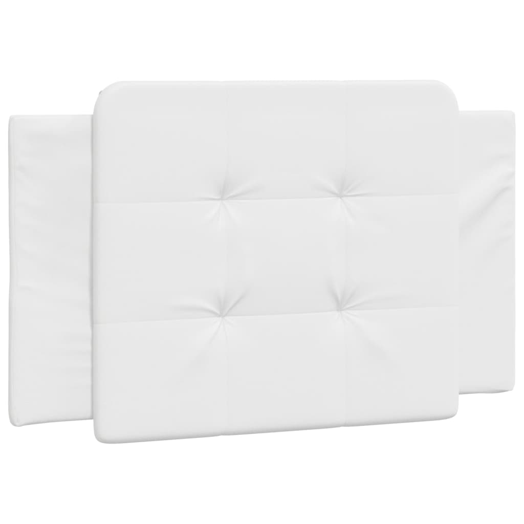 Vidaxl Headboard Pillow, White, 90 Cm, Faux Leather