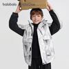 Balabala Boys' Winter Hooded Padded Jacket