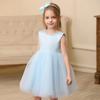 Sleeveless Mesh Tulle Puffy Princess Dress For Kids Girls Wedding Party Birthday