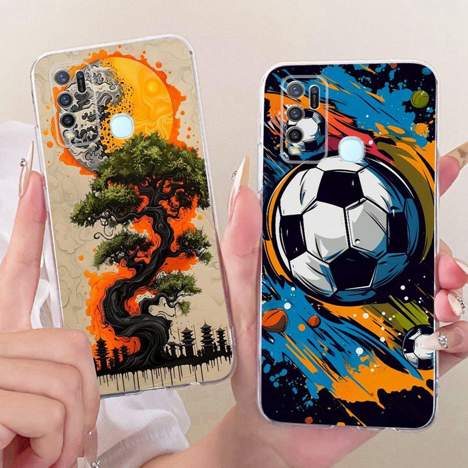 2025 Fashion Cool Case For Vivo Y50 Y30 Y30i Soft Silicone TPU Back Cover For Vivo 1935 1938 Y30 Y30i Y50 (2020) Phone Cases
