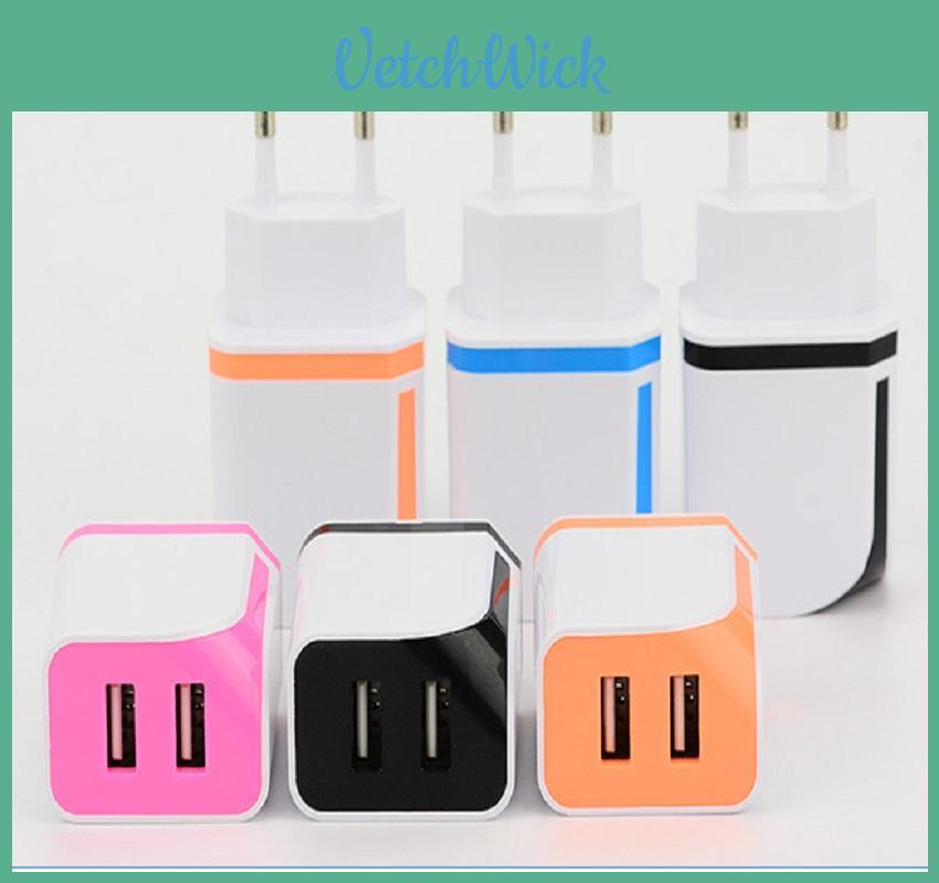 Premium Quality Double Usb Power Adapter Charger For Universal 2.1a Android Phones