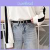 Fashionable No Hole Women's Casual Waist Belt Stylish Simple Pu Material For Everyday Use