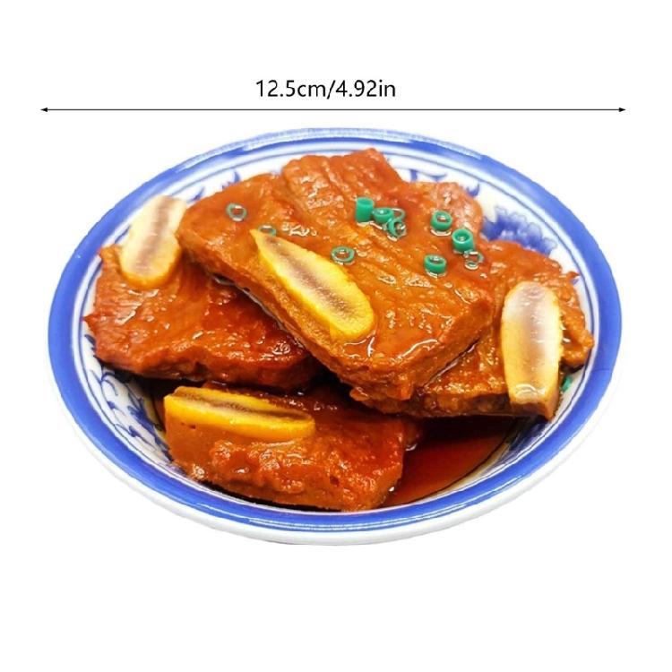 Piatto Cinese Finto Piatto Cinese Tradizionale Modello per Esposizione in Cucina, Piatto Caldo Cinese Piatto Freddo Modello Decorazione