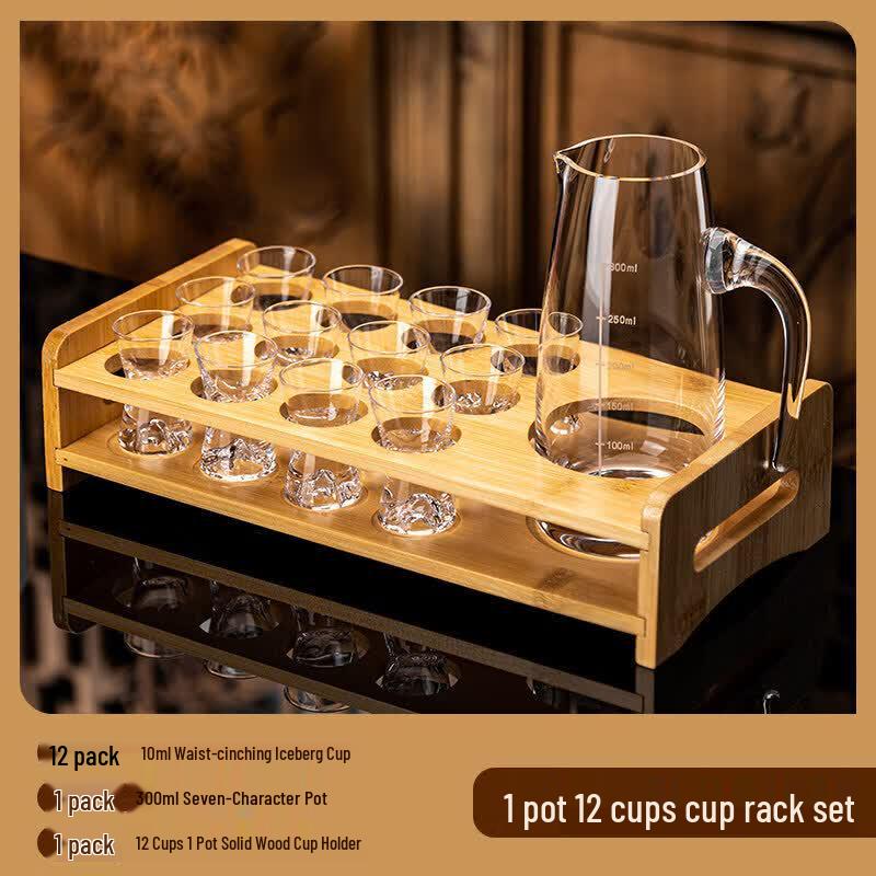 Crystal Iceberg Shot Glass Set