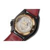 Seiko Relógio SEIKO5 Movimento Mecânico Pulseira de Couro Relógios Masculinos Mostrador Vermelho SRPH03K1