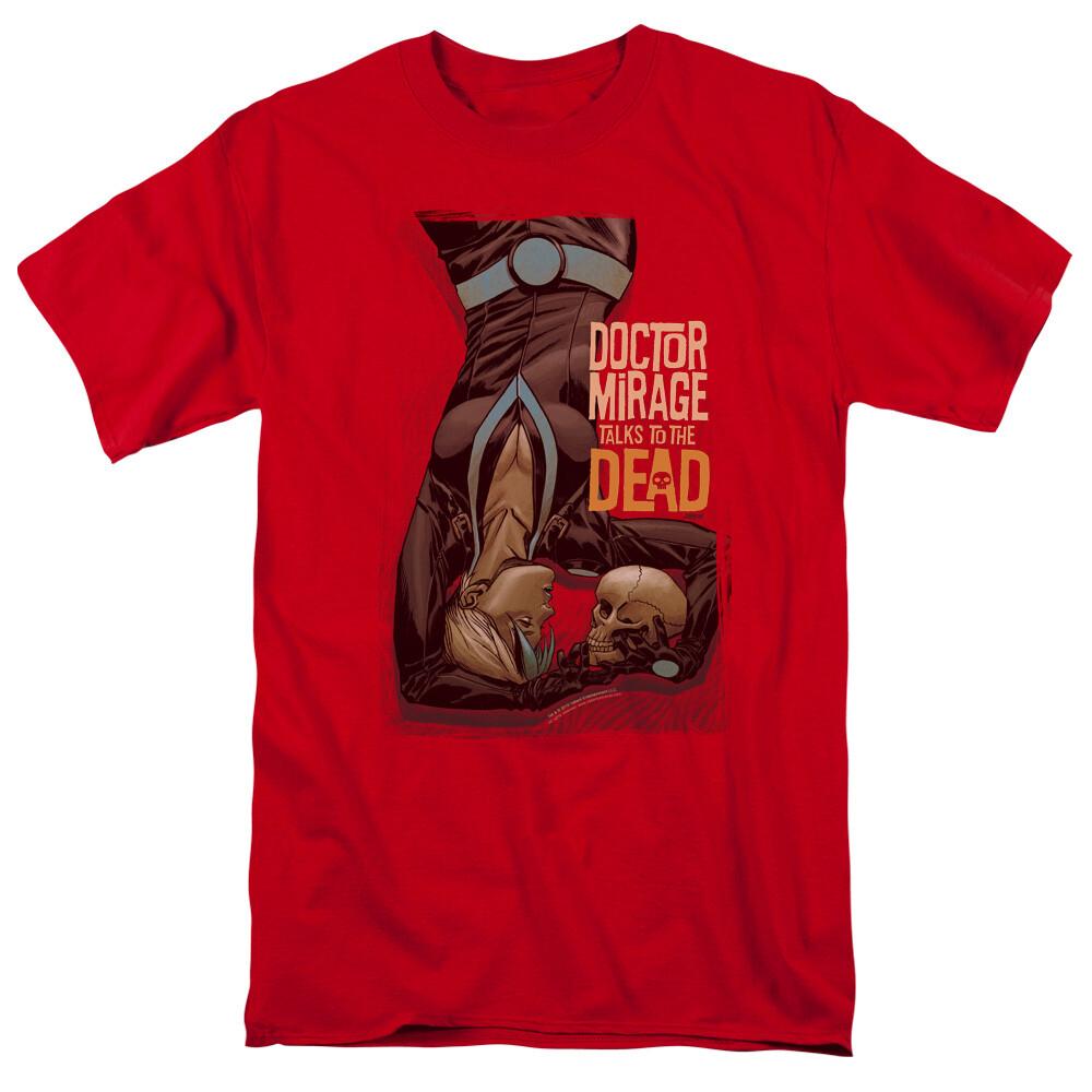 Doctor Mirage Talks To The Dead T Shirt Mens Licensed Valiant Comics Tee Red XXXL