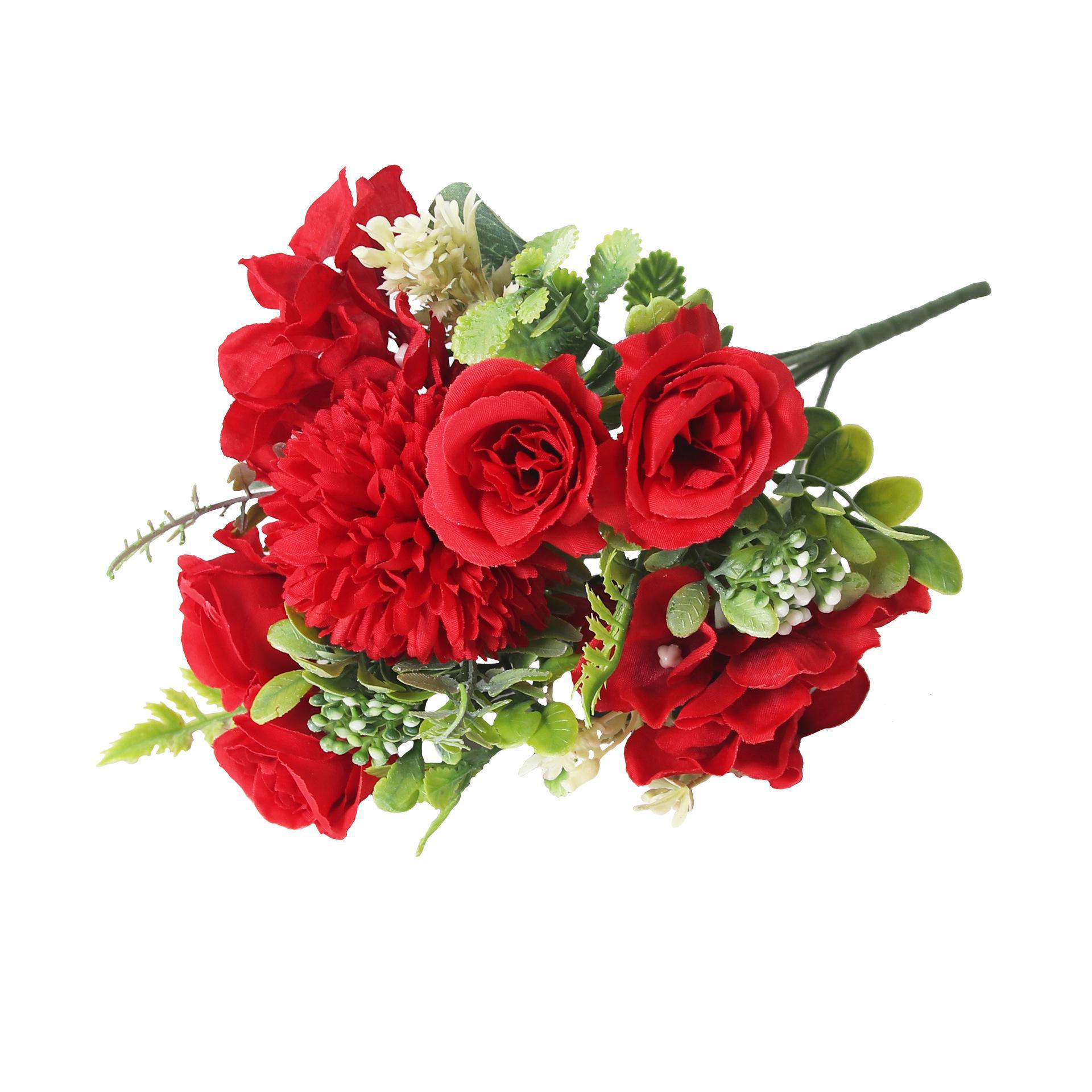 

Букет из искусственных белых одуванчиков в скандинавском стиле для декора дома, вечеринки или свадьбы красный