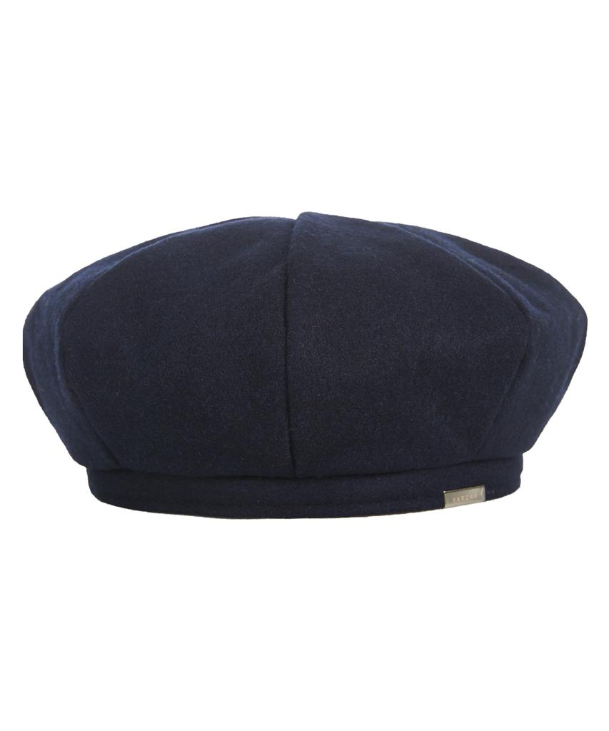 Bajal Bold Metal Tip Wool Beret Navy