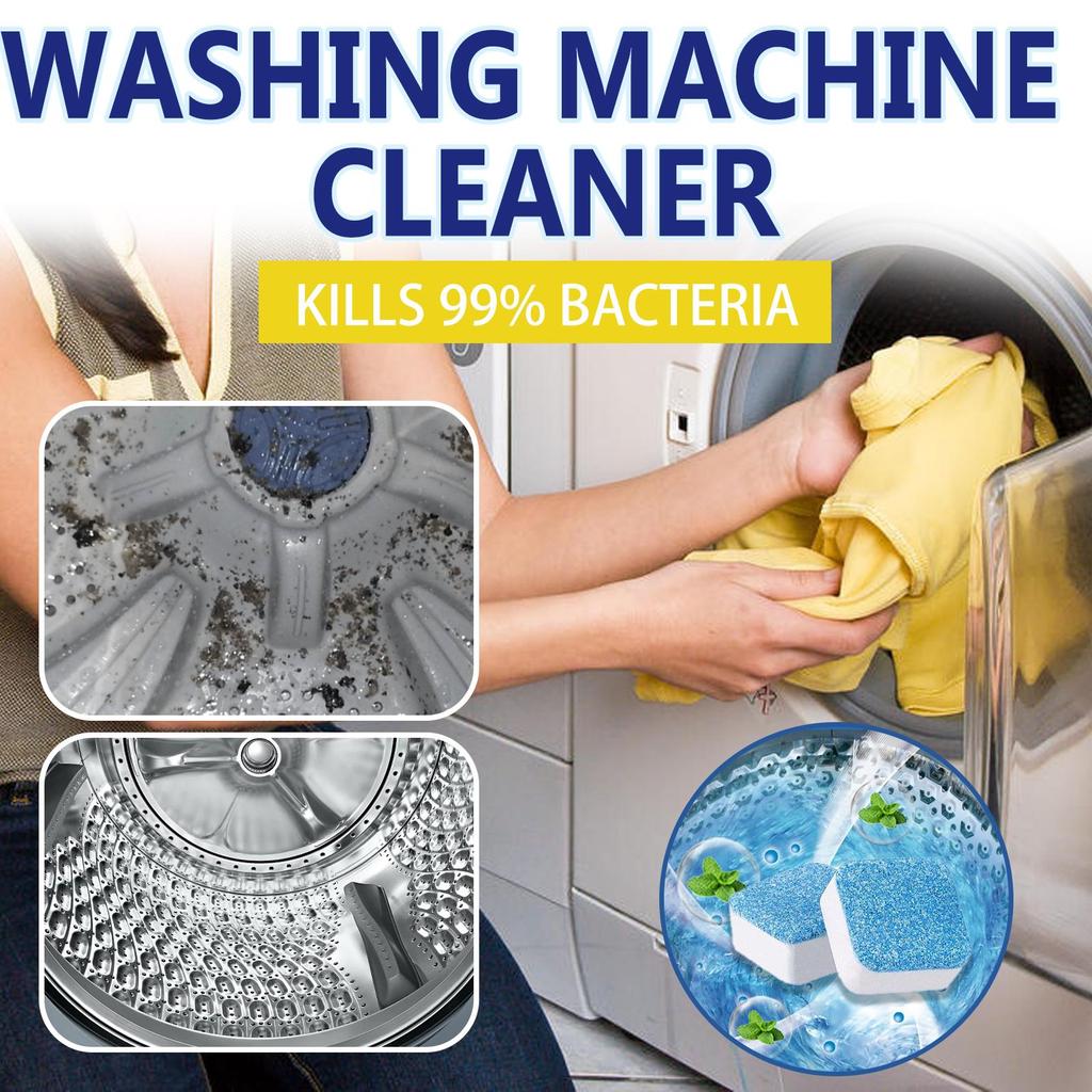 12pcs Washing Machine Cleaning Tablets Drum Type Water Tank Washing Machine Cleaning Odor Dirt Cleaner Cleaning Tablets