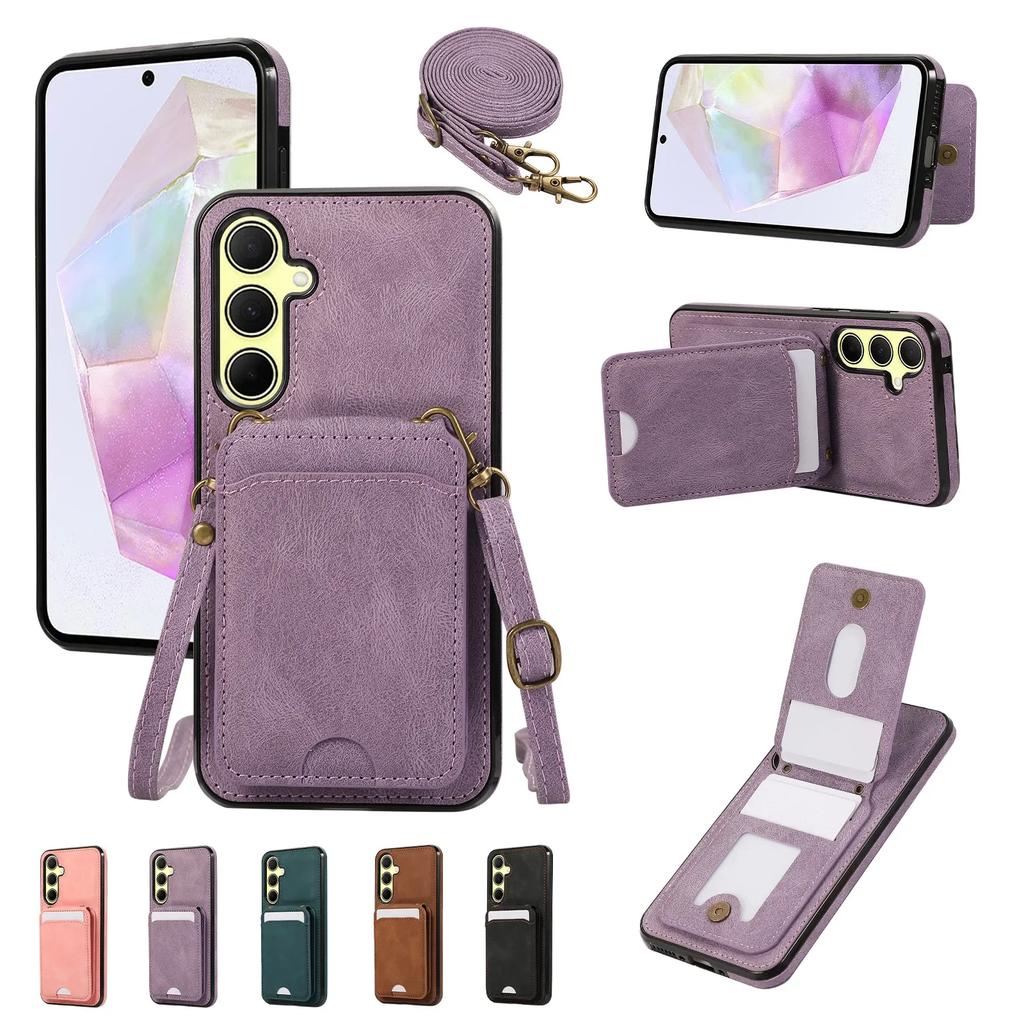Crossbody Phone Case for Samsung Galaxy A55 A35 A25 A15 A54 A53 A52S A52 A32 A33 A34 A22 A13 A14 A72 A06 A16 A26 A36 A56 A24 4G