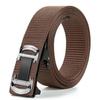 Men'S Toothless Automatic Buckle Woven Canvas Belt Belt Casual Nylon Tactical Pants Belt Military Training Outdoor Belt