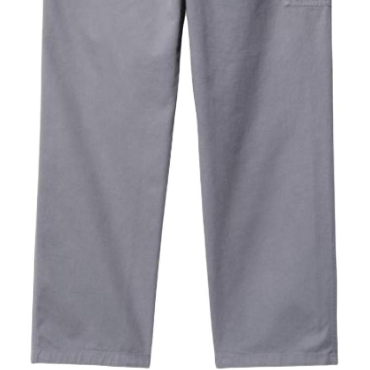 Carhartt WIP Flint Pant Solid Color Logo Patch Straight Leg Casual Pants Men Pants I029919-1NK-GD