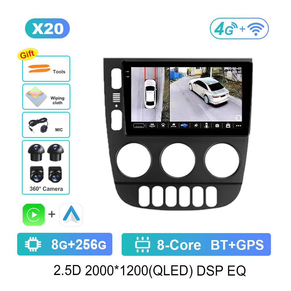 Car Radio Multimedia Player for Mercedes Benz M-Class W163 ML 1997 - 2005 Android 14 4G DSP Stereo Navi GPS WIFI Touch Screen