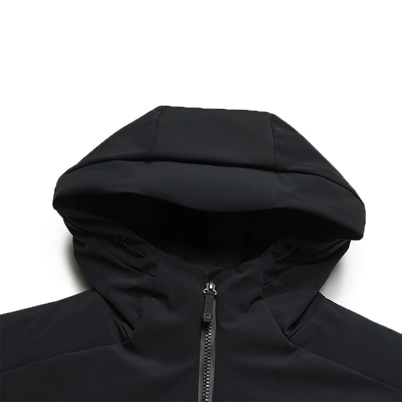 Fila Golf Series Fashion Simple Quality Casual Sports Golf Versatile Comfortable Hooded Lightweight Warm Loose Cotton Jacket Men Jackets A11M615915FBK