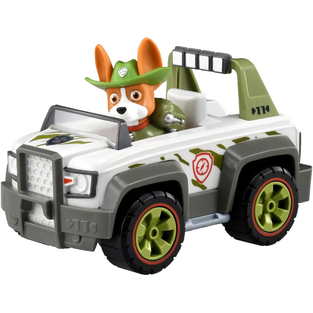 Takara Tomy Paw Patrol Basic Vehicle with Figure Tracker Jungle Cruiser Toy