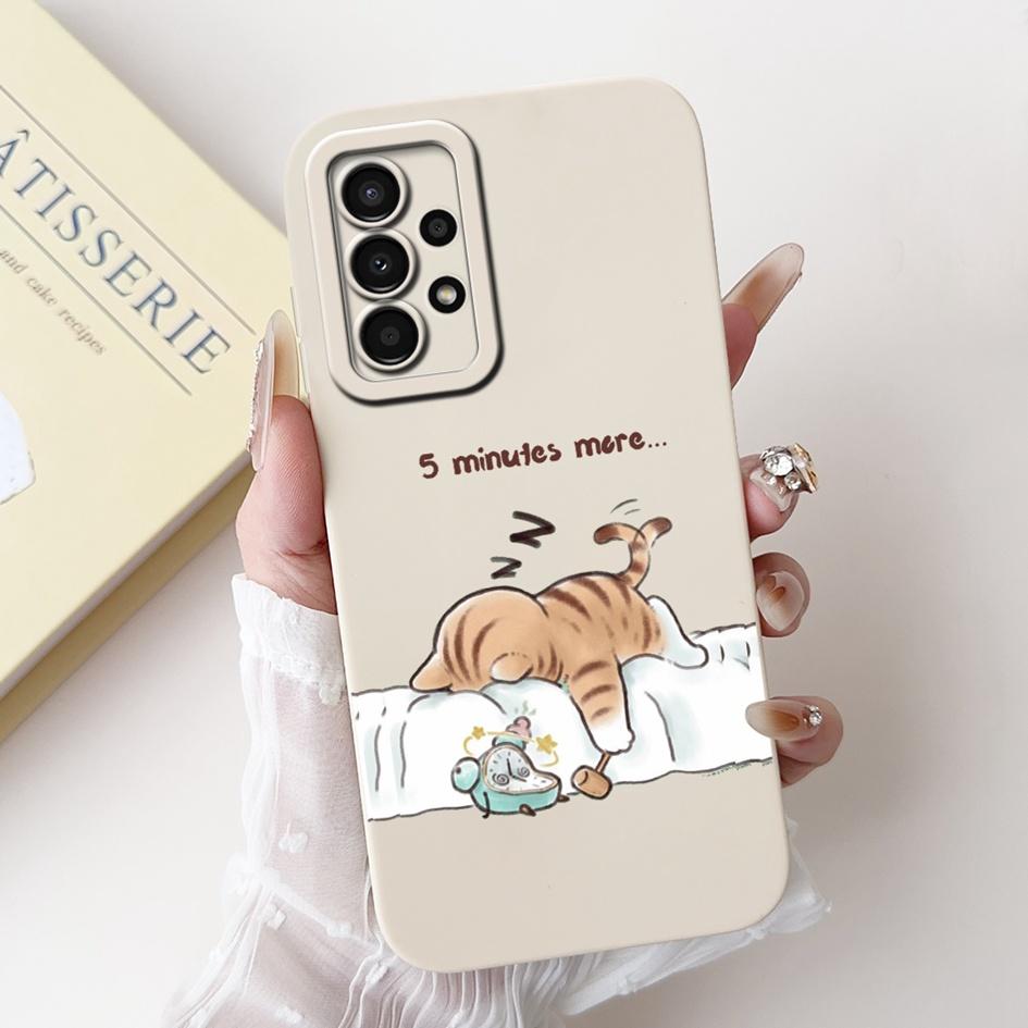 For Samsung Galaxy A52 Case SM-A525F Cover Cute Panda Rabbit Soft Liquid Silicone Phone Case For Samsung A52s A72 5G A725F Funda