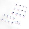 Transparent small v blue French wearing nail art finished fake nail nail art patch nail patch removable nail piece